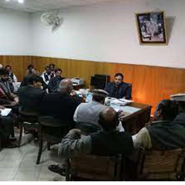 ڈپٹی کمشنر محمد ارشد بھٹی کے زیرصدارت محکمہ جات کی کار کردگی کے حوالے سے اجلاس  