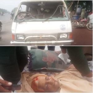 چک نمبر 387 گ ب  میں تین پلیا سٹاپ  پر تیز رفتار ویگن نے سڑک کنارے کھڑی خاتون کو کچل ڈالا