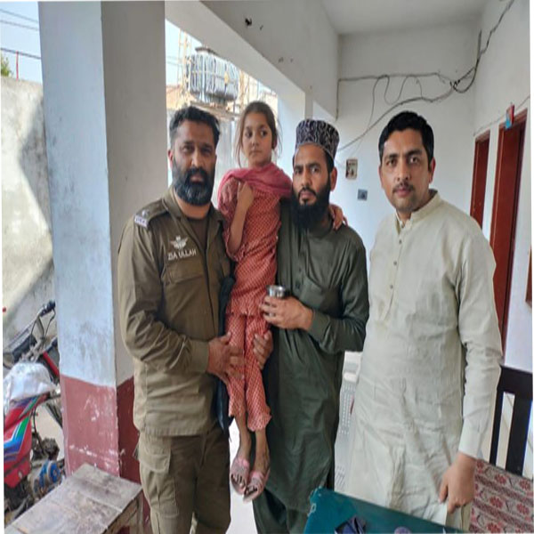 لاپتہ ہونے والی کمسن طالبہ والدین  کے حوالے  