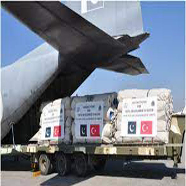 ترکیہ اور شام کے زلزلہ متاثرین کے لیے 3 ٹرک امدادی سامان روانہ 