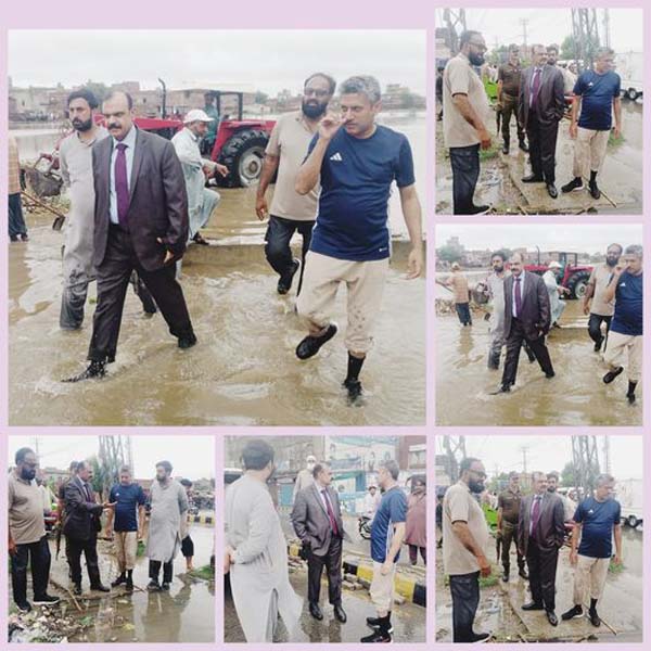 ڈپٹی کمشنر قصور کا انتظامات کا جائزہ لینے مختلف علاقوں کا دورہ  