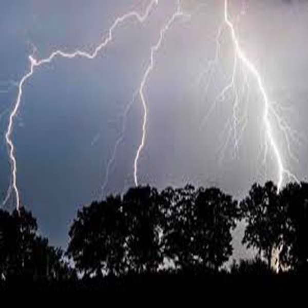 آسمانی بجلی گرنے سے نوجوان جاں بحق  