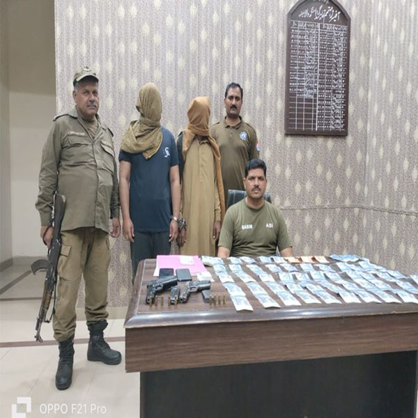 تھانہ گنڈا سنگھ والا پولیس کی کاروائی ، دو ملزمان  گرفتار  