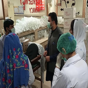 اسسٹنٹ کمشنر سٹی تبریز مری کا دورہ  شاہدرہ ٹیچنگ ہسپتال 