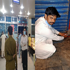 اسسٹنٹ کمشنر ملک راشد نعمت کا ڈی گراؤنڈ ستیانہ روڈ کا دورہ، دکانیں سیل