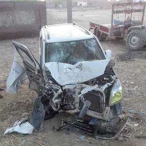 گوجرہ میں جھنگ روڈ پر کار اور ٹرالی میں تصادم، 2 افراد زخمی 