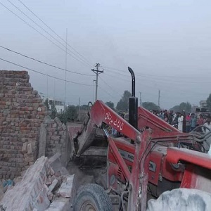  غلام محمد آباد میں 260 گھروں کے باہر موجود تجاوزات مسمار