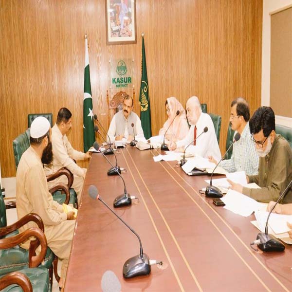 ڈپٹی کمشنر کی زیر صدارت ڈسٹرکٹ ہیلتھ اتھارٹی کا اجلاس  