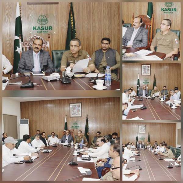 ڈپٹی کمشنر اور ڈی پی او قصور سے کسان اتحاد کے عہدیداروں کی ملاقات  