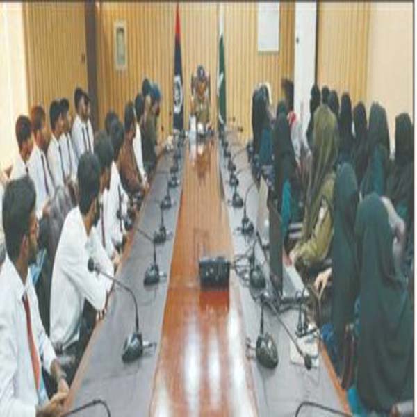 ڈی پی او آفس میں گورنمنٹ اسلامیہ ڈگری کالج کے سٹوڈنٹس کا مطالعاتی دورہ  