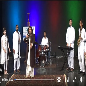 الحمرا کلچرل سینٹر میں یوم دفاع پرتیارکردہ  ملی نغمہ بلے پاکستانیاں پیش کردیا گیا 