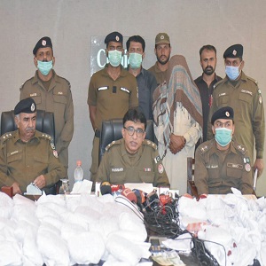 تھانہ بھوآنہ پولیس  جرائم پیشہ افراد کے خلاف بڑی کارروائی،  ڈیڑھ من چرس برآمد اسمگلر گرفتار  