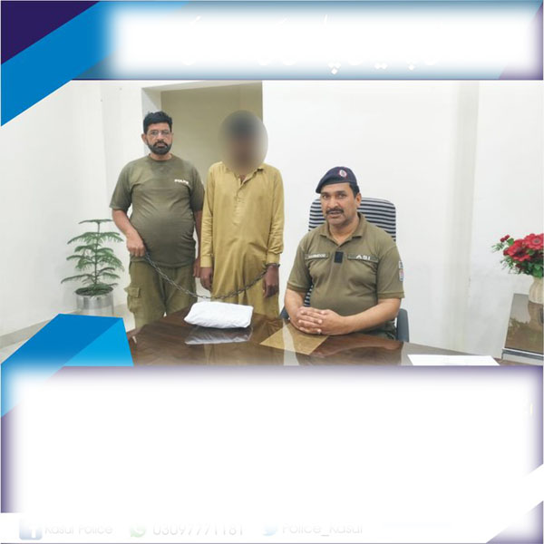 چونیاں پولیس کا منشیات فروش کے خلاف کریک ڈاؤن  