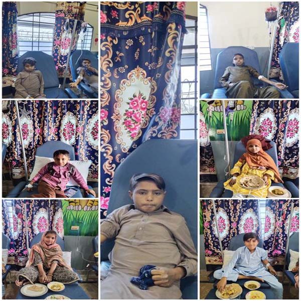 احمد تھیلیسیمیا کیئر ہسپتال (کنگن پور) میں مریض بچوں کو بلڈ لگانے کا سلسلہ جاری ہے 