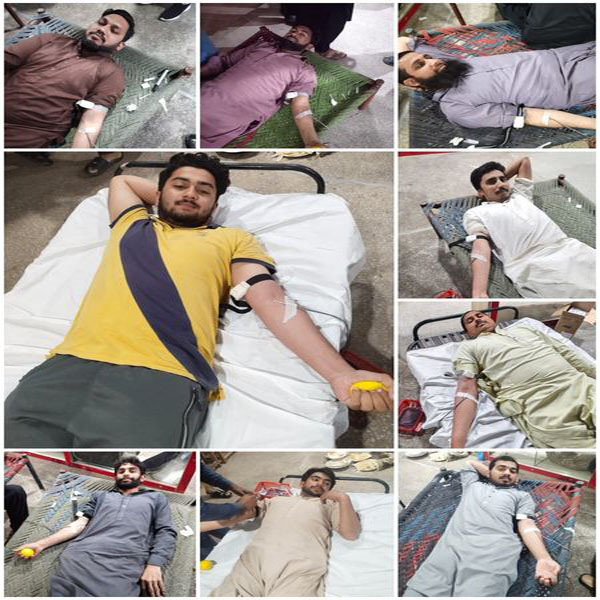 تھیلیسیمیا کے مریض بچوں کے لیے عمر اسامہ سپر سٹور الہ آباد میں  بلڈ ڈونیشن کیمپ لگایا گیا 