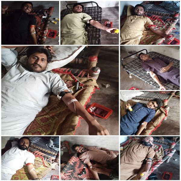 ججل میں احمد تھیلیسیمیا کے مریض بچوں کے لیے  بلڈ ڈونیشن کیمپ لگایا گیا  