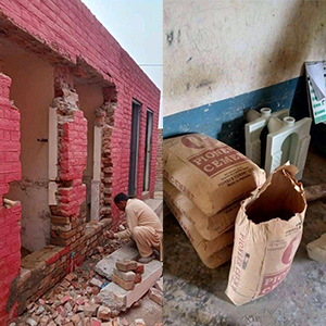 چک نمبر 467 گ ب کے اسکول کے واش رومز کی مرمت