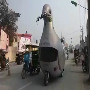 شورکوٹ کی امن کی فاختہ ملک  گیر سفر پرروانہ 