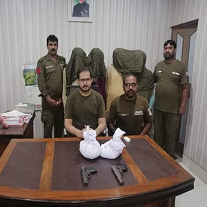 تھانہ وریام والا کی کاروائی، منشیات فروش گرفتار، چرس اور اسلحہ برآمد