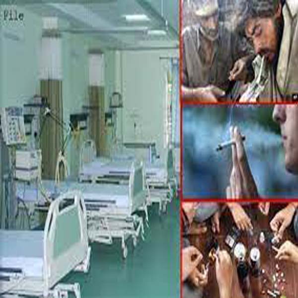 منشیات کے عادی 46 افراد ٹی ایچ کیو ہسپتال منتقل  