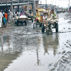  سبزی منڈی  فیصل آباد میں سیوریج کا ابتر نظام