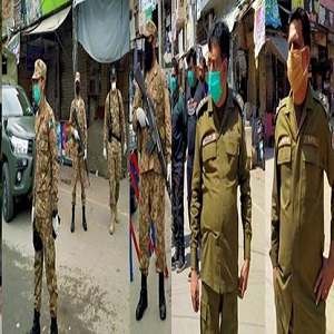 گوجرہ میں کورونا وائرس کے پھیلاؤ کے خدشہ کے پیش نظر حکومت کی جانب سے لاک ڈاؤن احکامات پر سختی سے عمل درآمد