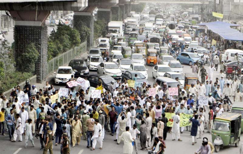 گرینڈ الائنس کے احتجاجی مظاہرے، بدترین ٹریفک جام