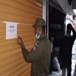 کورونا ایس اوپیز کی خلاف ورزی پرمتعدد دکانیں سیل