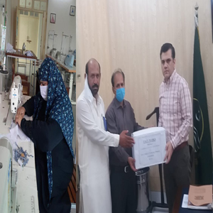 جڑانوالہ میں ٹیوٹا کے زیر اہتمام ماسکس کی تیاری