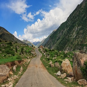 نلتر کی مرکزی سڑک کا کام سست روی کا شکار