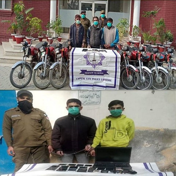 مختلف علاقوں میں پولیس کی کارروائی، 5 افراد گرفتار کر لیے گئے