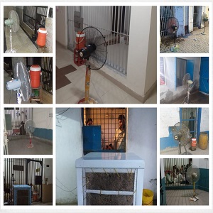 چک جھمرہ پولیس نے اعلی ظرفی کی نئی مثال قائم کردی، حوالات کے قیدیوں کے لیے بھی پنکھے اور ائر کولر کا بندوبست کردیا