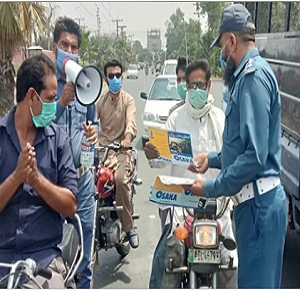 فیصل آباد میں کورونا وائرس آگہی مہم 