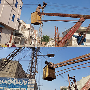 137 روڈ پر اہل علاقہ کے بھرپور اصرار پر لائٹس نصب